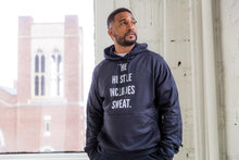 Load image into Gallery viewer, The Classic Colorblock - White Print Champion Hoodie