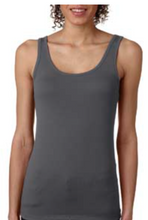 Load image into Gallery viewer, The Classic Baby Rib Tank - White Glitter Print