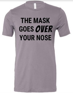 The Mask Goes Over Your Nose! Short-Sleeved Shirt