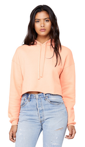 The Classic Cropped Hoodie - Glitter Print